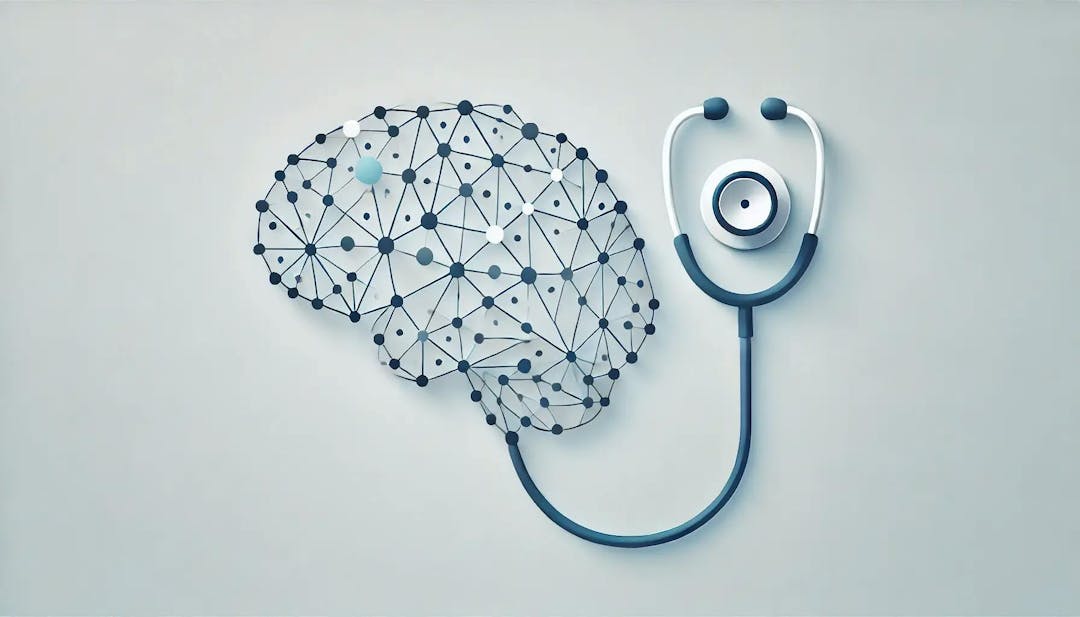 brain with stethoscope