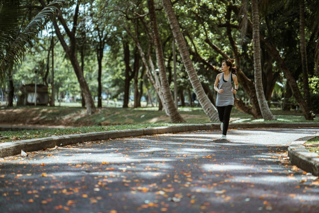 woman jogging